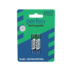 Perfeo AAA800mAh/2BL  Аккумулятор PF AAA800/2BL - фото 166071