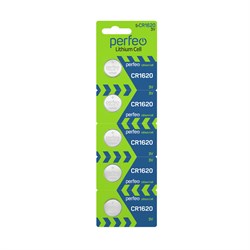 Perfeo CR1620/5BL Lithium Cell PF CR1620/5BL - фото 166125
