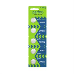 Perfeo CR1632/5BL Lithium Cell PF CR1632/5BL - фото 166129