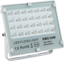 Светильник STR-FIRE REF 30W 4200K IP65 40*70гр 230V SMD 3300Лм PF?0.9 белый -  уличный светодиодный   FL-2000000294209 - фото 17184