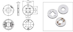 VS 89731 Держатель модулей (крышка) DMC, DMS 19*19 50мм - материал PCB, м3, для PC-Pad for Luga-C d=35mm Vossloh-Schwabe 564170.01 - фото 17290