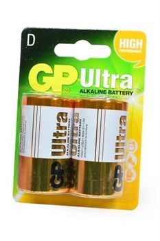 Батарейки GP Ultra GP13AU-2UE2 LR20 BL2 (блистер 2шт) 12616Б - фото 19626