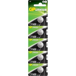 Батарейки литиевые GP Lithium CR2025-C5 CR2025 BL5 01099Б - фото 19652