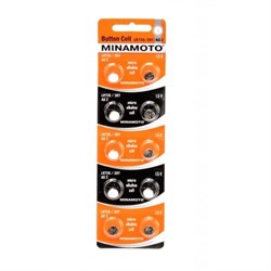 Батарейки алкалиновые MINAMOTO Button Cell AG2 BL10 11594Б - фото 19978