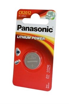 Батарейки литиевые Panasonic Lithium Power CR-2012EL/1B CR2012 BL1 13701Б - фото 20045