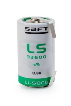 Батарейки литиевые SAFT LS 33600 CNR D с лепестковыми выводами 12198Б - фото 20063