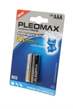 Батарейки PLEOMAX R03 ААА BL2 (блистер 2шт) 07480Б - фото 20117