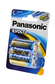 Батарейки средние Panasonic EVOLTA LR14EGE/2BP LR14 BL2 14994Б - фото 20138