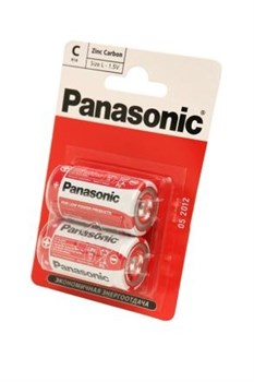 Батарейки Panasonic Zinc Carbon R14RZ/2BP R14 BL2 07540Б - фото 20211