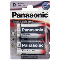 Батарейки большие Panasonic Everyday Power LR20EPS/2BP BL2 (блистер 2шт) 11568Б - фото 20216