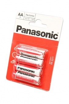 Батарейки Panasonic Zinc Carbon R6RZ/4BP R6 BL4 06896Б - фото 20532