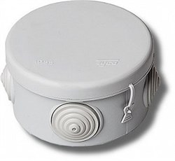 Коробка распределительная 60х40мм IP55 круглая 67010 - фото 21632