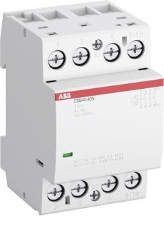 Контактор ESB40-40N-06 модульный (40А АС-1, 4НО), катушка 230В AC/DC (1SAE341111R0640) 1SAE341111R0640 - фото 21734