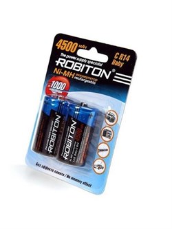 Аккумулятор Ni-MH ROBITON 4500MHC-2 BL2 08797Б - фото 22609