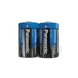 Батарейки Panasonic R20 D Gen.Purpose (блистер плёнка 2шт) 2000000807133 - фото 23163
