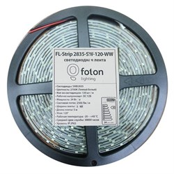 FL-Strip 2835-    SW 60-   W       х.бел 12.0W/m  DC-12V  IP65 10*5000mm   1250lm/m 610492 - фото 23451