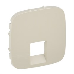 Лицевая панель для одиночных розеток RJ11/RJ45 слон. кость VALENA ALLURE 755416 - фото 24730