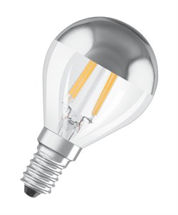 Лампа FIL PCL  P31 MIRROR 4W/827 230V FIL E14 NO DIM 350Lm d45*77 15000h OSRAM (для гримерн комн) - 4058075288041 - фото 25509