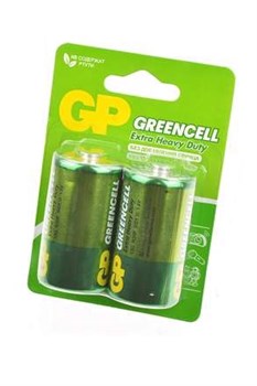 Батарейки GP Greencell GP13G-2CR2 R20 BL2 (блистер 2шт) 16711Б - фото 26179