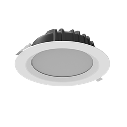 Светильник светодиодный "ВАРТОН" Downlight круглый встраиваемый 230*81 мм 40W 4000K IP54 RAL7045 серый муар V1-R0-H0084-10000-4404040 - фото 26817