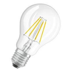Лампочка филаментная OSRAM Parathom A, 806лм, 6,5Вт, 4000К, нейтральный свет, светодиодная, Цоколь E27, стекло 4058075817173 - фото 27799