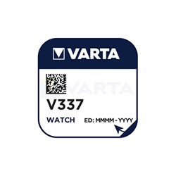 Батарейки серебряно-цинковые VARTA V337 BL1 - (блистер 1шт) 4008496362110 - фото 28517