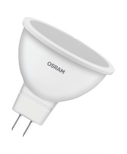 Лампа светодиодная OSRAM LED Value MR16, 560лм, 7Вт (замена 60Вт), 3000К (теплый белый свет). Цоколь GU5.3, колба MR16, софит 4058075582781 - фото 30773
