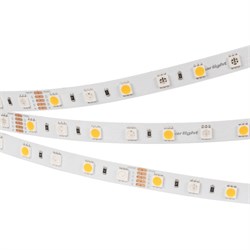 Лента RT6-5050-60 24V RGB-White 2x (300 LED) (arlight, 14.4 Вт/м, IP20) 018325 - фото 32835