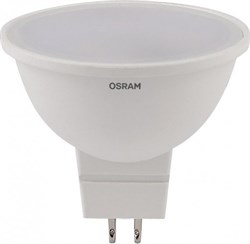 Лампочка светодиодная OSRAM LED Value MR16, 800лм, 8Вт, 6500К (холодный белый свет), Цоколь GU5.3, колба MR16, упаковка 5 шт 4058075585164 - фото 34364