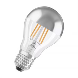 Светодиодная лампа P PARATHOM CL A FIL Mirror Silver 50 non-dim 6,5W/827 E27 4058075591691 - фото 34950