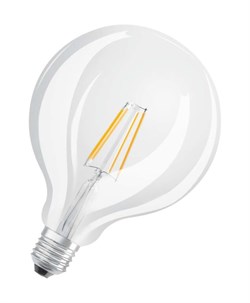 Лампа светодиодная филаментная OSRAM Parathom Deco, 470 лм, 4Вт (замена 40Вт), 2700K (теплый белый с 4058075439498 - фото 35164