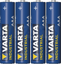 Батарейки VARTA Industrial ААА (блистер плёнка 4шт) 4008496356737 - фото 35614
