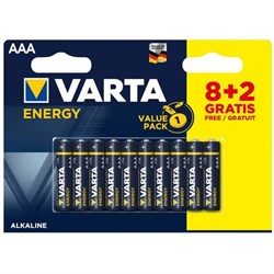 Батарейки VARTA ENERGY ААА (блистер 10шт) 4008496979622 - фото 37594