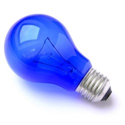 Лампа накаливания Минина LightBest LBH 60W 220V синяя 700809024 - фото 41157