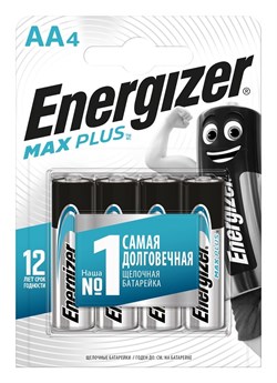 Батарейки ENERGIZER Max Plus LR6/АА/E91 BL4 (блистер 4шт) 7638900423266 - фото 65338