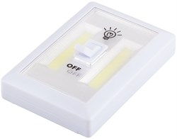 Светильник Светодиодный   с переключателем 1LED 3W (3*AAA в комплект не входят),  115*75*35мм, белый, 23379 - фото 75979