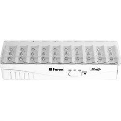 Аккумулятор Светильник  ный FERON EL15 DC, 30LED/дневной, 110-240V, IP20, аккумулятор 3,7/1300mAh/лити 12896 - фото 76338