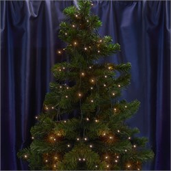 Гирлянда линейная FERON CL06, 200LED, 3300К (теплый белый), настраивается контроллером, 20м+1.5м зел 26779 - фото 77660