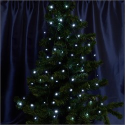 Гирлянда линейная FERON CL05, 100LED, 5000К (белый), настраивается контроллером, 10м+1.5м зеленый шн 32305 - фото 77809