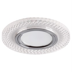 Светильник потолочный встраиваемый (ИВО) FERON CD955, под лампу с LED подсветкой 15LED*2835 SMD 4000 32566 - фото 78389