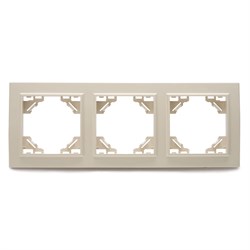 Рамка  STEKKER PFR00-9003-02  (расстояние между монтаж.точками - 40х193мм) на  гнездо, , . Материал: 39242 - фото 78606