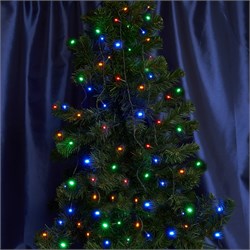 Гирлянда линейная FERON CL03, 40LED, (мультиколор), настраивается контроллером, 4м+1,5м зеленый шнур 32289 - фото 78964
