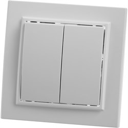 Выключатель двухклавишный STEKKER PSW10-9004-01 , серия Эрна тип установки - скрытый, размер изделия 39044 - фото 79222