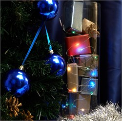 Гирлянда линейная от батареек FERON CL570, 20LED, (мультиколор), статичная (постоянного свечения), 2 32363 - фото 79324