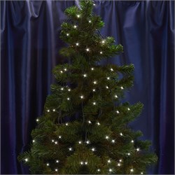 Гирлянда линейная FERON CL07, 400LED, 5000К (белый), статичная (постоянного свечения), 40м+3м зелены 26734 - фото 79361