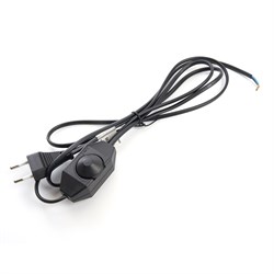 Сетевой шнур с диммером 230V 2м, черный, DM103-200W 23059 - фото 80957