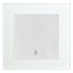 Переключатель 1-клавишный c индикатором, 250В, 10А, серия Катрин, белый GLS10-7005-01 39244 - фото 81028