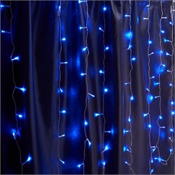 Гирлянда 230V 160 LED 1,5*1,5м, синий, IP44 , сетевой шнур 3м в комплекте, CL18 32325 - фото 81233