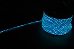 Дюралайт (световая нить) со светодиодами, 3W 50м 230V 72LED/м 11х18мм, синий-белый, LED-F3W с 2 загл 26211 - фото 82038