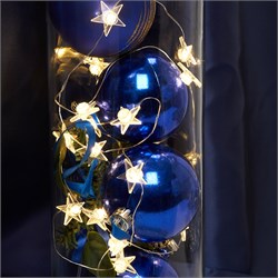 Гирлянда линейная Звездочки USB 20LED 2700K, IP 20, 1.8м, CL571 41644 - фото 82824